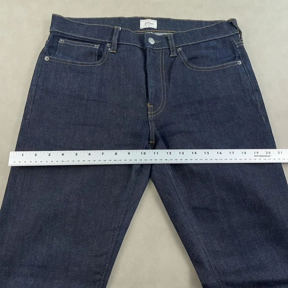 J.Crew 484 Slim Jeans Mens 32x32 Blue Dark Wash Kurabo Japanese Denim EUC